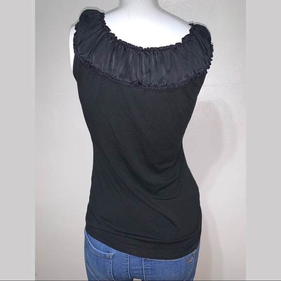 Ann Taylor Ruffle Neck Tank Top - Picture 2 of 3